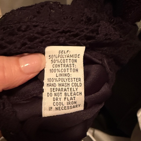 Lapis brand black lace dress- Large - Picture 7 of 7